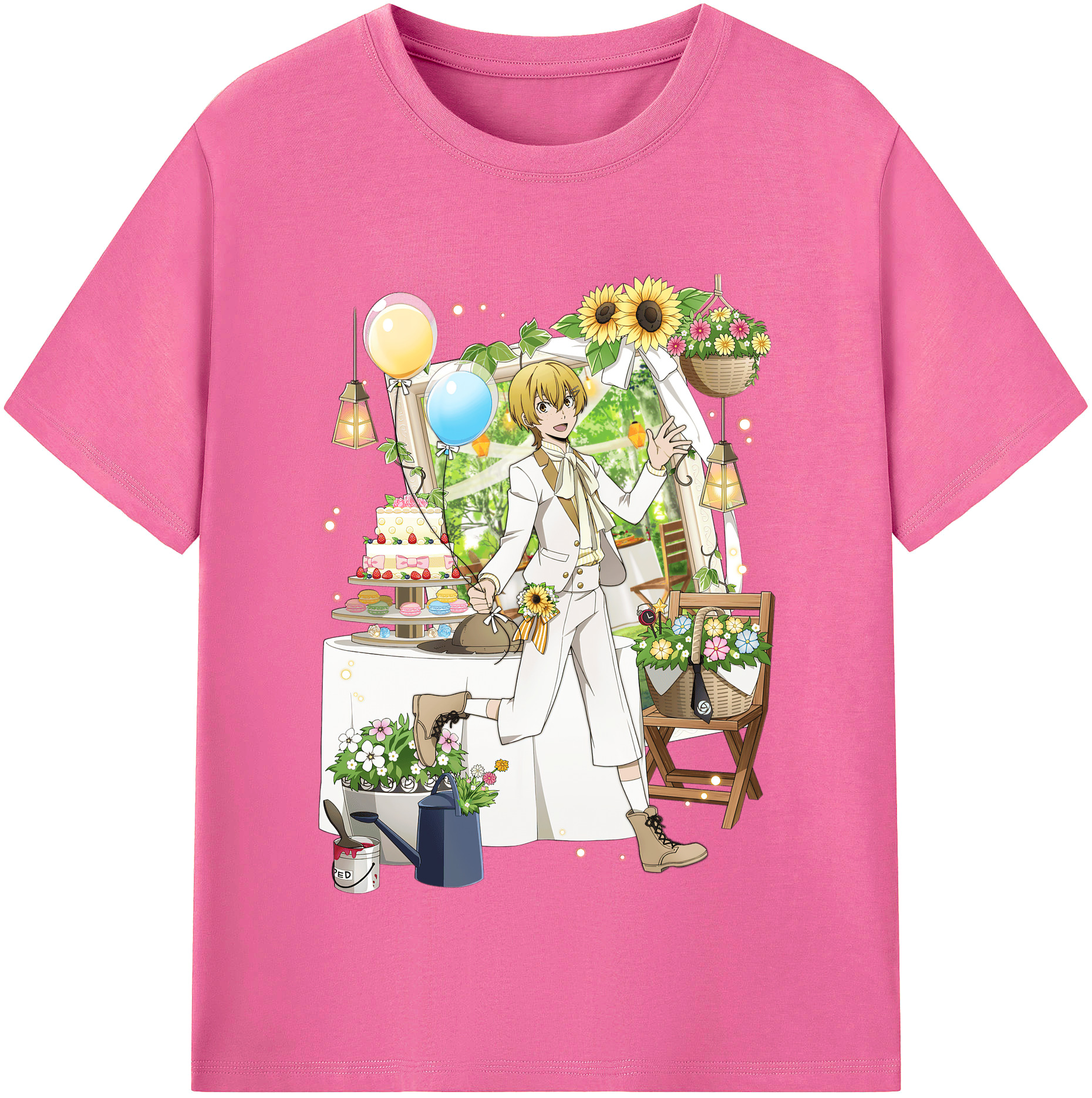 （画像用） 文豪ストレイドッグス Bungo Stray Dogs レディースカジュアルプリントTシャツ（綿100％）